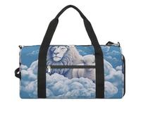 Sac de sport de voyage pour homme et femme, motif agneau avec lion sur les nuages, grand sac de voyage avec compartiment à chaussures pour l'entraînement, style, taille unique, Style :, Taille unique