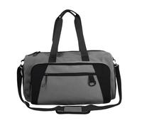 Sac de sport de voyage pour la nuit, les week-ends, les entraînements, les sacs de gym, tendance, résistant à l'eau, article personnel, sacs à bandoulière, cadeaux de week-end pour la nuit, gris