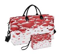 Sac de sport de voyage pour la Saint-Valentin avec cœurs pour femme et homme, multicolore