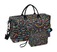 Sac de sport de voyage, sac de sport, éducation mathématique, géométrique, pour femmes et hommes, sacs fourre-tout de week-end, multicolore