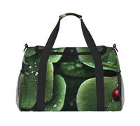 Sac de sport de voyage, sac de sport pliable avec sangle amovible pour w nd, escapade, salle de sport et navette à l'aéroport (ballon cœur romantique, 127 x 83 x 66 cm), Insecte à trois feuilles