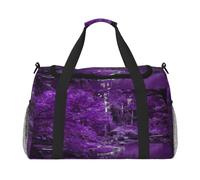 Sac de sport de voyage, sac de sport pliable avec sangle amovible pour w nd, escapade, salle de sport et navette à l'aéroport (ballon cœur romantique, 127 x 83 x 66 cm), Purple World, One Size