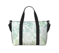 Sac de sport de voyage, sac de week-end, sac fourre-tout de sport, sac de sport pour homme et femme, imprimé algues vertes, bleu mer