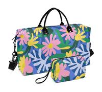 Sac de sport décoratif avec sangle réglable pour entraînement - Motif floral - Couleur vive - Motif floral