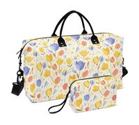 Sac de sport décoratif avec sangle réglable pour le sport, étanche, motif floral de dessin animé, couleur vive