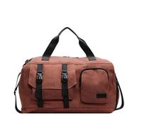 Sac de sport d'entraînement de nuit grande capacité voyage week-end fitness simple pour femme homme bagage week-end fitness gym pour adulte, marron, Beauté de masse