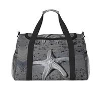 Sac de sport d'été imprimé coquillages et étoiles de mer, article personnel, sac de voyage pour les compagnies aériennes, sacs de week-end pour femmes, sac fourre-tout de sport