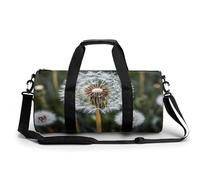 Sac de sport d'hiver avec pissenlit blanc pour homme et femme, résistant à l'eau, sac de voyage léger pour voyage, sport, blanc, 45 cm/22,9 cm/22,9 cm, blanc, 17.7in/9in/9in