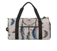 Sac de sport Dove Sun Art pour homme et femme avec compartiment à chaussures, Attrape-rêves et lune, Taille unique, Art Déco
