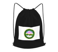 Sac De Sport Drapeau De La Nation Muscogee Creek Pliable Sac À Dos À Cordon Leger Natation Sac Cordon De Sport pour Plein Air Vacances Salle 39X46Cm