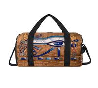 Sac de sport égyptien Horus Eye avec compartiment à chaussures en papyrus égyptien pour la nuit, le week-end, le voyage, la salle de sport, pour femmes, hommes, enfants, filles, garçons