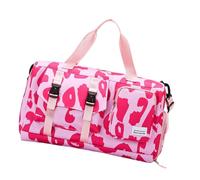 Sac de sport élégant imprimé vache léopards tissu Oxford résistant à l'eau Compartiments fonctionnels pour la natation, l'entraînement, les voyages, sac de sport essentiel de grande capacité, a