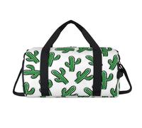 Sac de sport en forme de cactus avec compartiment à chaussures, motif cactus pour la nuit, le w nd, le voyage, la gym, l'organisateur de bagages pour femmes, hommes, enfants, filles, garçons