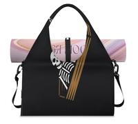 Sac de sport en forme de cercueil avec compartiment à chaussures, squelettes crânes, week-end, sac fourre-tout pour gym, yoga, voyage, couleur, L, Sac de voyage