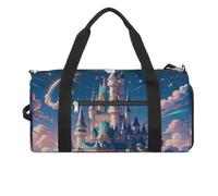 Sac de sport en forme de château esthétique pour homme et femme, sac fourre-tout imperméable, grand sac de sport pour voyage et entraînement