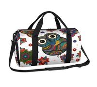 Sac de sport en forme de chouette style bohème ethnique pour le w nd, sac fourre-tout de voyage, de gym, pour enfants, filles, garçons, femmes, hommes