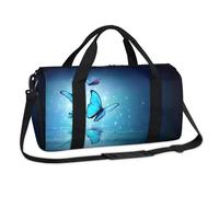 Sac de sport en forme de papillon - Beau sac de w nd - Sac fourre-tout décontracté - Sac fourre-tout de voyage - Bagage de gym pour enfants, filles, garçons, femmes, hommes
