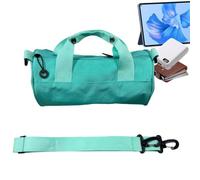 Sac de sport en forme de tonneau, Bleu cyan, Voir description | Sac multifonction avec sangle réglable pour femme adulte, gym, yoga, randonnée et voyage