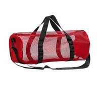 Sac de sport en maille - Porte-tuba cylindrique avec sangle réglable, sac de rangement multifonctionnel pour le fitness, les voyages, le camping, les accessoires de sport, multicolore, Rouge, Voir