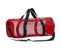 Sac de sport en maille - Sac de plage cylindrique - Sac de rangement léger - Sac de sport en maille respirante avec fermeture éclair - Organiseur pour équipement de plongée en apnée dans la salle de