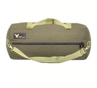 Sac de sport en toile cirée tout usage, style militaire, 61 cm, résistant à l'eau, sangle réglable, entièrement doublé, double fermeture éclair, très résistant, vert olive