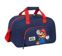 Sac De Sport Enfant Garçon Super Mario En Textile Noir / Bleu / Blanc TU