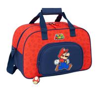 Sac De Sport Enfant Garçon Super Mario Trick 40 Cm - Avec Bandoulière Bleu / Rouge TU
