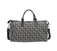 Sac de sport essentiel de voyage avec fermetures éclair pour femme, grand sac à main de voyage pour le travail décontracté, le week-end, sac à main, Couleur : noir., Taille unique