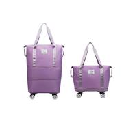 Sac de sport extensible à roulettes for femme - Grande capacité avec roulettes pivotantes à 360° et compartiments de rangement amovibles, idéal for les courts séjours, la salle de sport ou les escapad