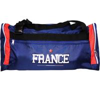 Sac de sport - Fédération Française de Football - Bleu - Capacité : 50 litres | Idéal pour transporter tout votre équipement sportif | Résistant et pratique | Poches latérales pour petits objets | Ban