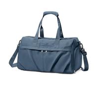 Sac de Sport Femme, Sacs de Voyage Homme avec Compartiment à Chaussures et Poche Humide Sac Week-End à Bandoulière Bagage à Main Sac Femme Cabas de Fitness Imperméable Duffel Bags,A-Bleu Royal