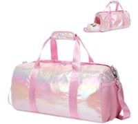 Sac de Sport Fille Sac de Voyage Sac Polochon Sac Weekend Femme Rose