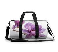 Sac De Sport Fleur De Magnolia Pourpre Sac De Voyage Rond Sacs De Sport Sac De Sport