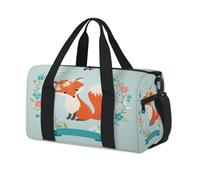 Sac de sport Flower Fox - Sac fourre-tout décontracté pour le w nd - Pour enfants - Filles, garçons, femmes et hommes