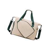 Sac de sport fonctionnel avec compartiment étanche et poche séparée pour chaussures - Design ergonomique compact en tissu Oxford avec poche à chaussures, kaki, Beauté de masse