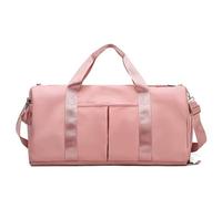 Sac de Sport for Femmes ou Hommes, Sac de Voyage de W nd avec Poche Humide et Compartiment à Chaussures for l'entraînement à la Natation Sac Sport(Roze)