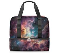 Sac de sport Galaxy Nebula pour femmes et hommes Kirls Garçons Filles 21 L Sac fourre-tout séparé pour voyage, gym, yoga, couleur, Big, Organiseur de sac