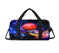 Sac de sport Galaxy Space Planet avec compartiment à chaussures - Sac de voyage pour la gym - Organiseur de bagages pour femmes, hommes, enfants, filles, garçons