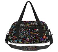 Sac de sport géométrique pour enfants pour filles et garçons, éducation scientifique, sac de sport léger pour enfants, petit week-end, sac de voyage, sac de danse, Géométrique mathématique, 18.5L x