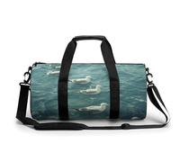Sac de sport Gorilla on The Ground pour homme et femme avec compartiment à chaussures, Flottant dans le, 17.7in/9in/9in, Art Déco
