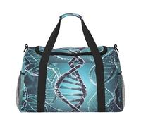 Sac de sport graffiti pour homme et femme avec compartiment à chaussures, Hélix génétique ADN, Taille unique, Sac de voyage
