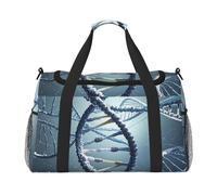Sac de sport graffiti pour homme et femme avec compartiment à chaussures, Hélix génétique, Taille unique, Sac de voyage