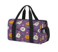 Sac de sport Happy Halloween pour les vacances, le week-end, le week-end, sac fourre-tout, sac de sport décontracté pour enfants, filles, garçons, femmes et hommes
