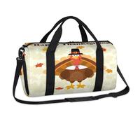 Sac de sport « Happy Thanksgiving » - Sac de sport décontracté pour le week-end - Sac fourre-tout de voyage pour enfants filles garçons femmes hommes