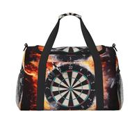 Sac de sport hippopotame pour homme et femme, sac de nuit avec compartiment à chaussures, sac d'entraînement de voyage, Cible de fléchettes., Taille unique, Sac de voyage