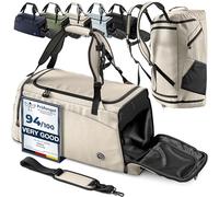 Sac de Sport Homme/Femme + Fonction à Dos, Compartiment Chaussures, Trousse Toilette | 40/60L Cabas de Fitness Voyage Bain Bagage Gym Football Basket-Ball Tennis Yoga Gym Boxe Entraînement Bag
