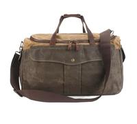 Sac de Sport Homme Sac De Voyage De 19 Pouces, Sac De Voyage en Cuir Et Toile, Bagage De Week-End Vintage pour Hommes Musculation, Outdoor, Workout(C)
