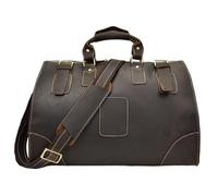Sac de Sport Homme Sac De Voyage en Cuir 17 Pouces, Fourre-Tout, Valise De Sport, Week-End, Sac De Nuit pour Hommes Musculation, Outdoor, Workout