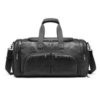 Sac de Sport Homme Sac De Voyage en Cuir Fourre-Tout pour Week-End, Salle De Sport, Voyage d'affaires, Sac À Main pour Usage Quotidien Musculation, Outdoor, Workout(B)