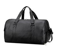 Sac de Sport Homme Sac Fourre-Tout À Bandoulière en Cuir PU pour Femmes, Sac De Voyage De Voyage De 18 Pouces, Sac De Week-End Musculation, Outdoor, Workout(B)